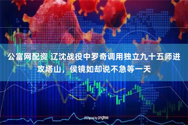 公富网配资 辽沈战役中罗奇调用独立九十五师进攻塔山，侯镜如却说不急等一天
