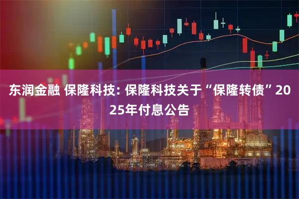 东润金融 保隆科技: 保隆科技关于“保隆转债”2025年付息公告