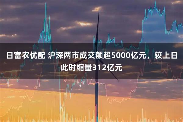日富农优配 沪深两市成交额超5000亿元，较上日此时缩量312亿元