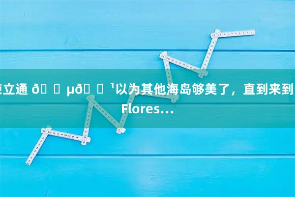 荣立通 🇵🇹以为其他海岛够美了，直到来到了Flores…