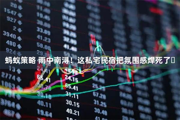 蚂蚁策略 雨中南浔！这私宅民宿把氛围感焊死了✨